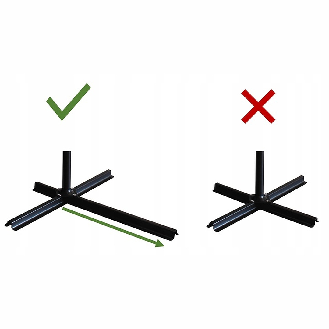 Umbrela gradina tip banana cu mecanism inclinare, impermeabila, diametru 300 cm, husa inclusa, bej - imagine 6