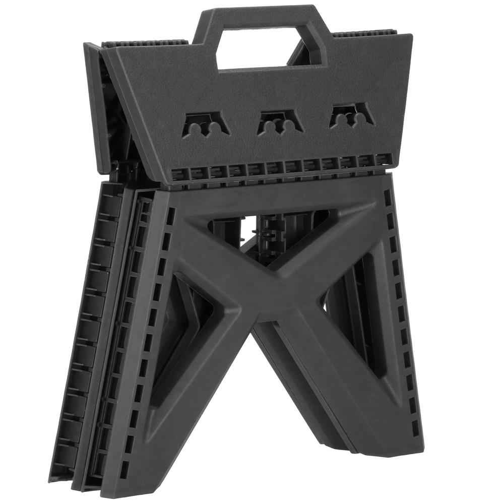 Scaun inaltator multifunctional tip scara, 100 kg, compact, cu maner, 31x23x23 cm, gri - imagine 12