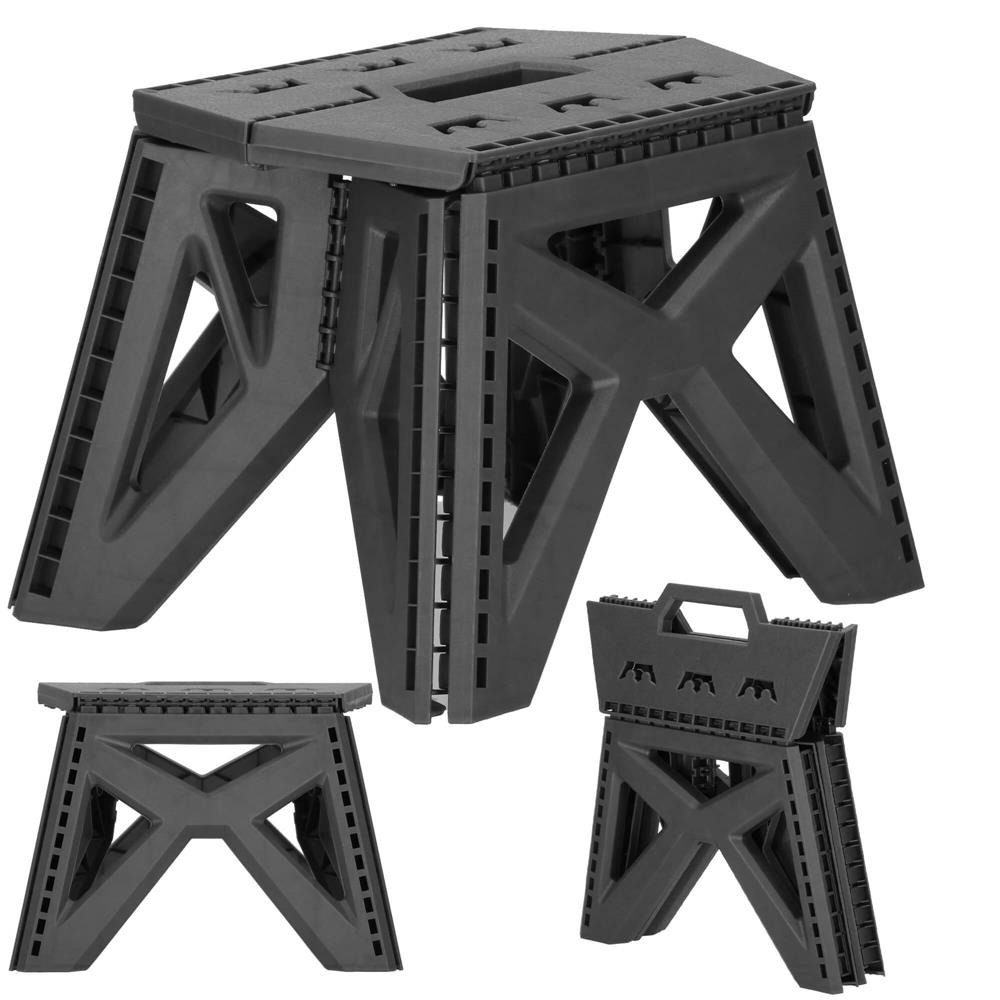 Scaun inaltator multifunctional tip scara, 100 kg, compact, cu maner, 31x23x23 cm, gri - imagine 6