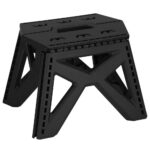 Scaun inaltator multifunctional tip scara, 100 kg, compact, cu maner, 23x31x23 cm, negru