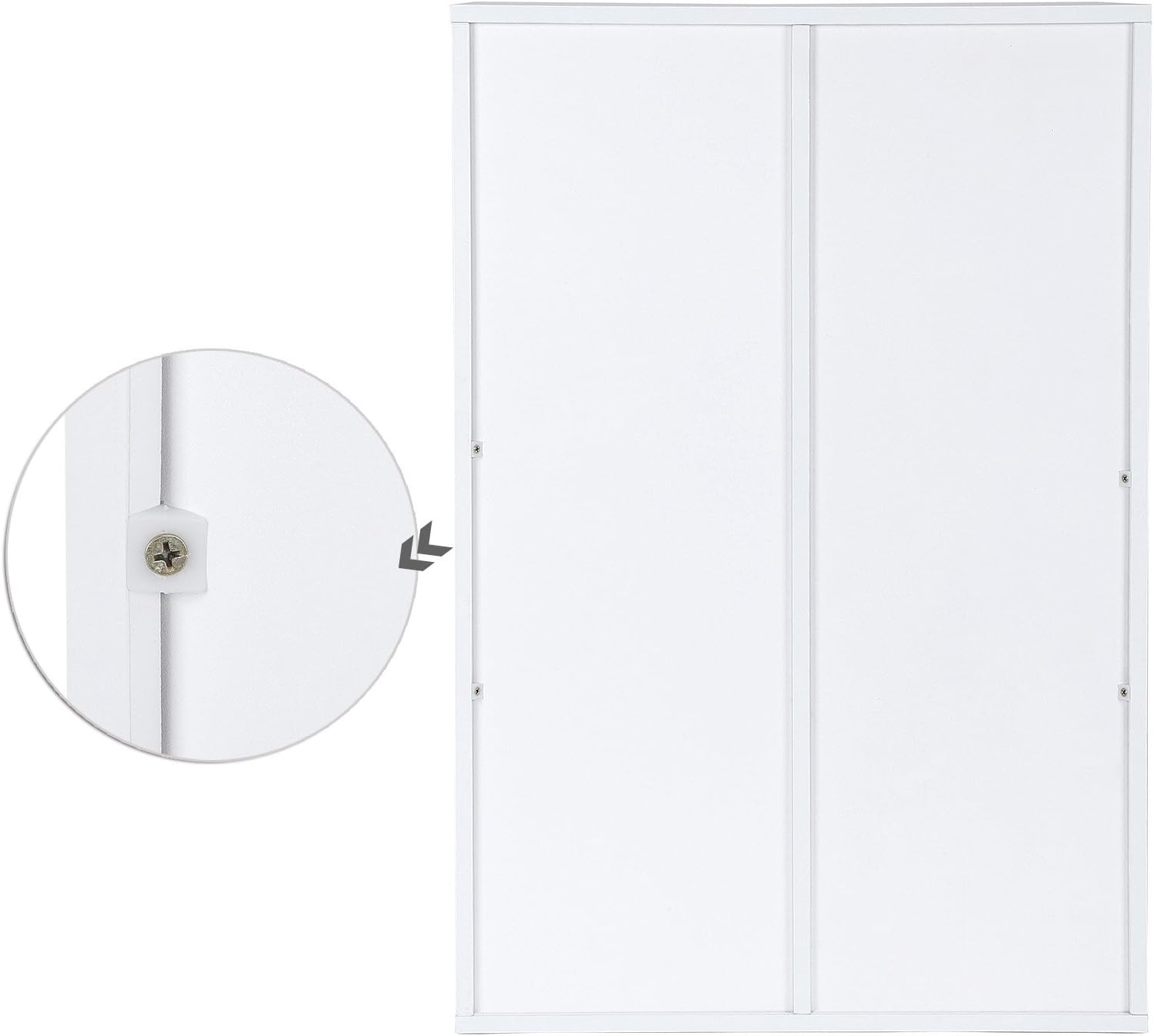 VASAGLE Biblioteca cu 6 compartimente, raft depozitare tip cub, 66x30x98 cm, alb - imagine 2