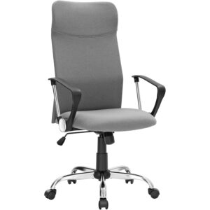 SONGMICS Scaun de birou ergonomic, reglabil pe inaltime, functie balans, maxim 120 kg, 63x63x120 cm, gri