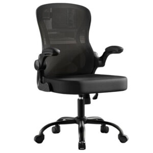 SONGMICS Scaun de birou ergonomic, reglabil pe inaltime, suport lombar, functie balans, 60x60x105 cm, negru