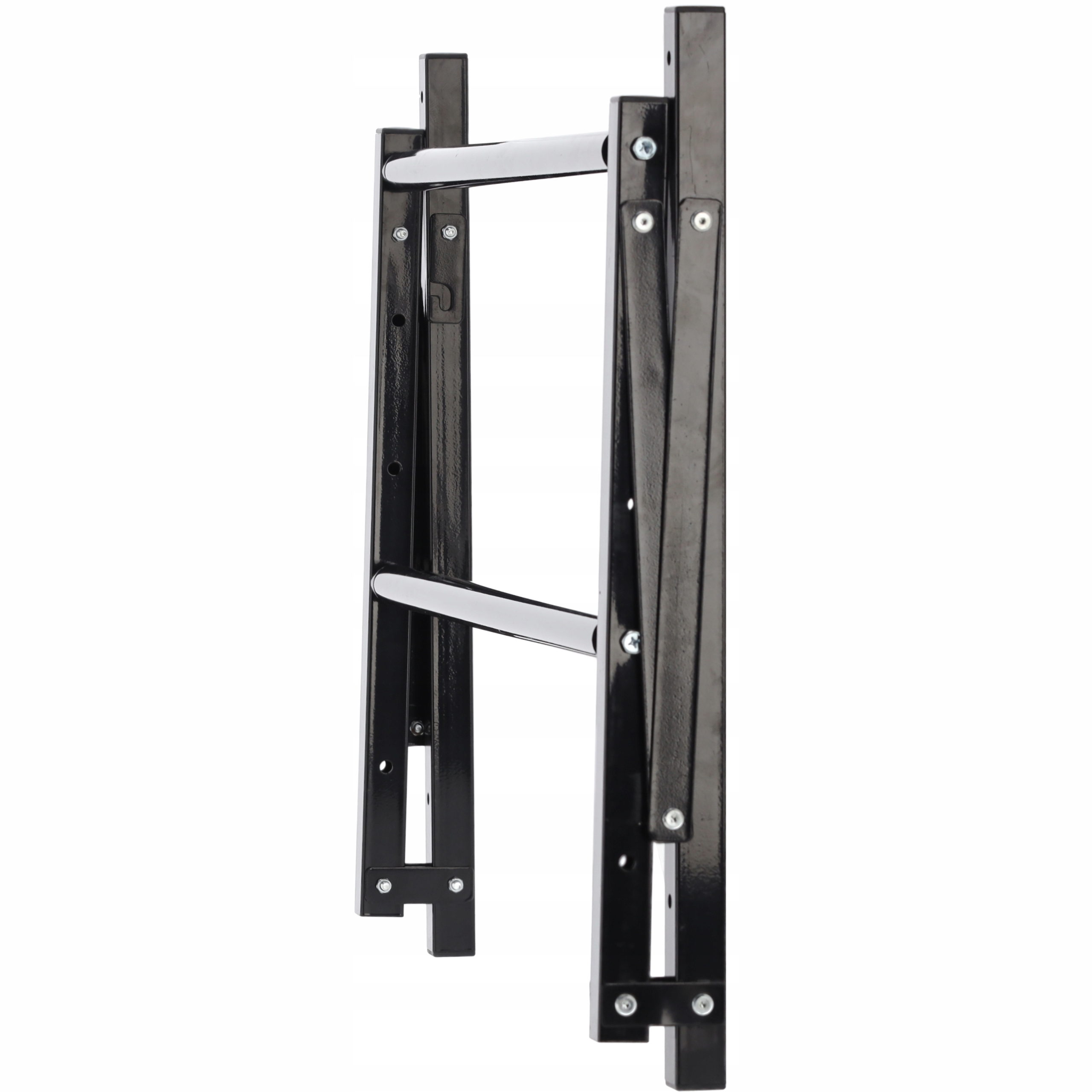 Suport suspendat pentru anvelope reglabil, montaj pe perete cu kit instalare inclus, 120x56x50 cm, negru - imagine 9