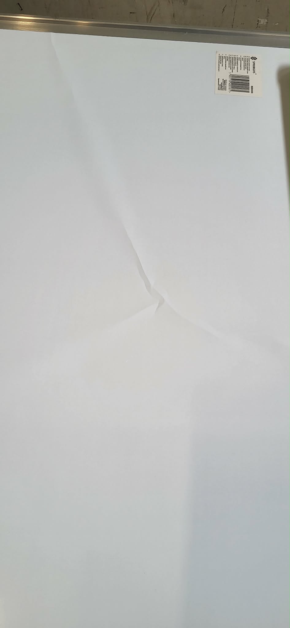 RESIGILAT: Flipchard magnetic cu picior, mobil pe role, inaltime ajustabila, 70x100cm, alb - imagine 3