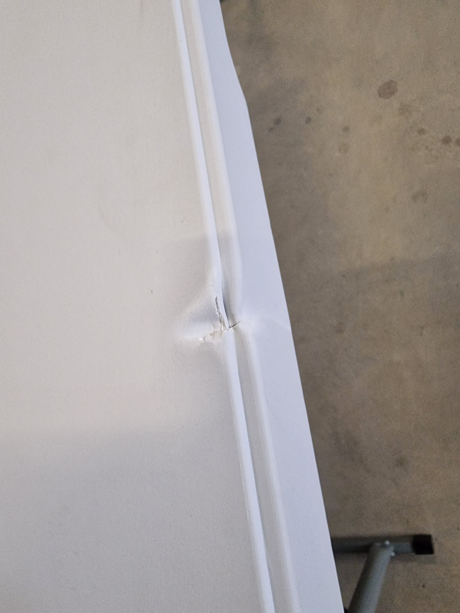 RESIGILAT: Banca pliabila pentru evenimente si catering, 183x28x43 cm, din HDPE si otel, alb - imagine 2