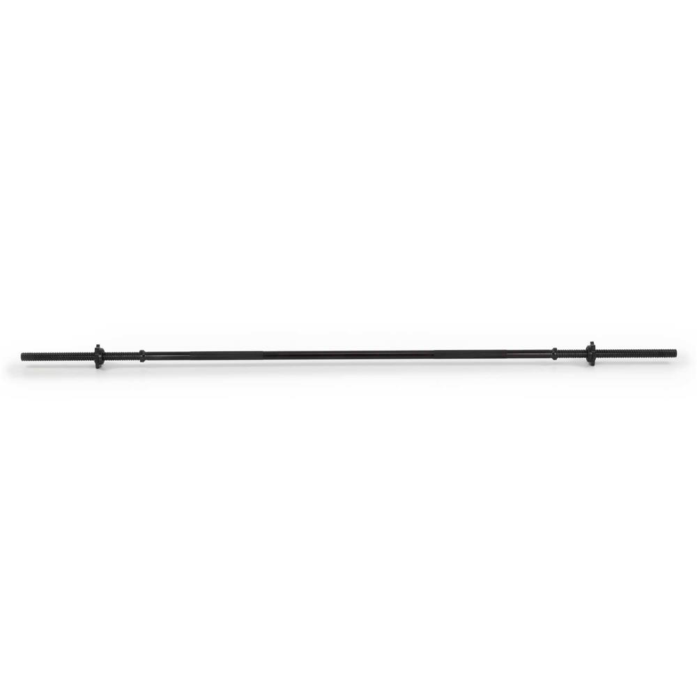Bara haltera dreapta pentru greutati 180 cm, diametru 25 mm, otel, incarcare maxima 140 kg, negru - imagine 14