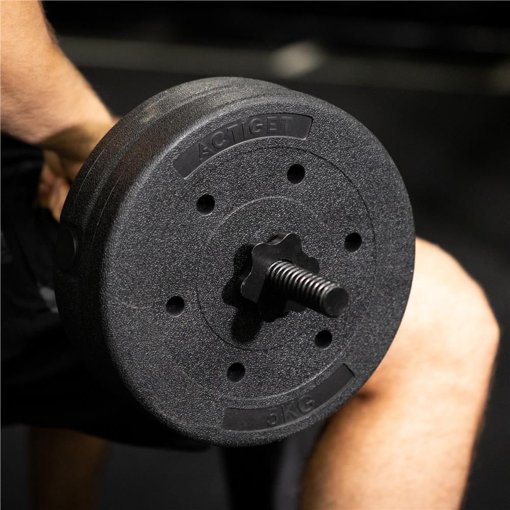 Bara haltera dreapta pentru greutati 180 cm, diametru 25 mm, otel, incarcare maxima 140 kg, negru - imagine 17
