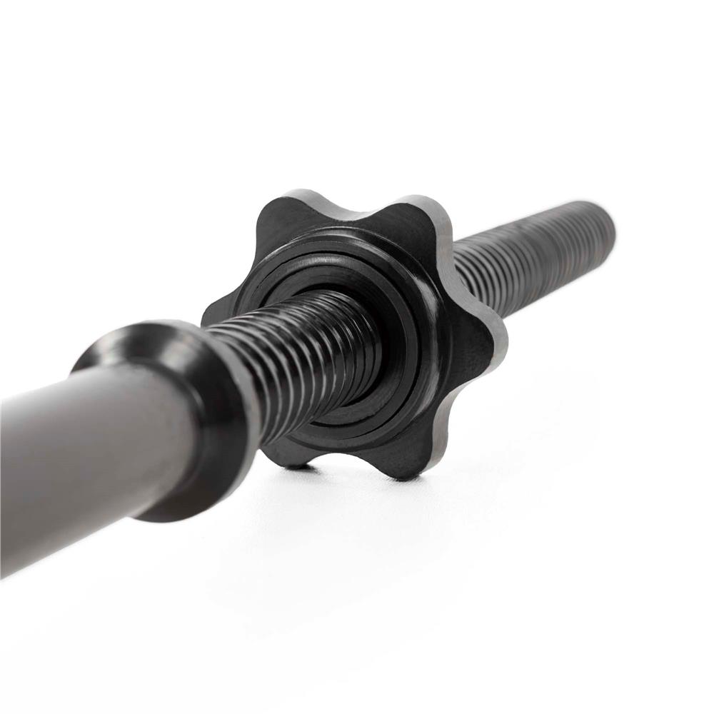 Bara haltera dreapta pentru greutati 180 cm, diametru 25 mm, otel, incarcare maxima 140 kg, negru - imagine 10