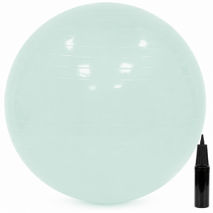 Minge pentru fitness 65 cm, antiderapanta, cu pompa inclusa, maxim 150 kg, verde menta