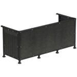 Paravan plasa umbrire pentru balustrada balcon, 95% umbrire, impermeabila, 600x100 cm, antracit