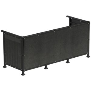Paravan plasa umbrire pentru balustrada balcon, 95% umbrire, impermeabila, 600x100 cm, antracit