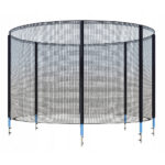 Plasa de siguranta si protectie pentru trambuline cu diametrul de 244cm cu 6 stalpi exteriori, inaltime plasa 155 cm