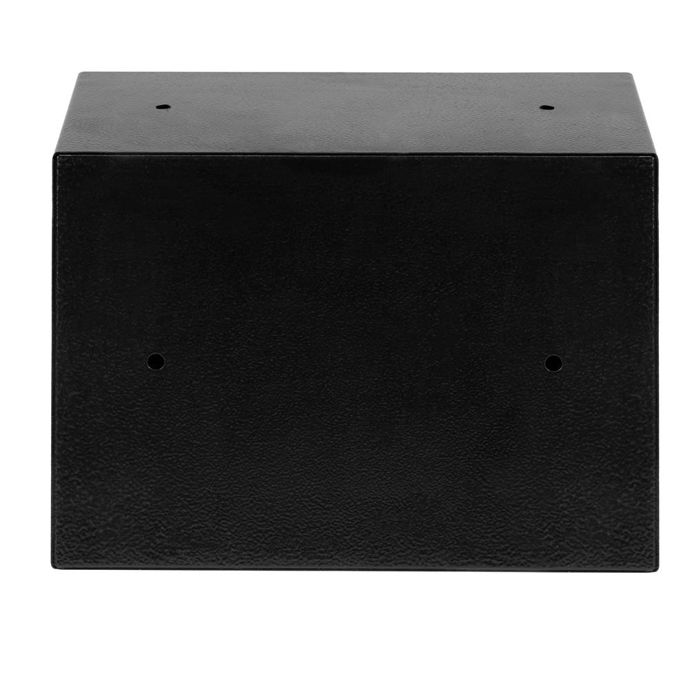 Seif metalic pentru chei 23x17x17 cm, cu 3 chei, montare pe perete sau podea, negru - imagine 20