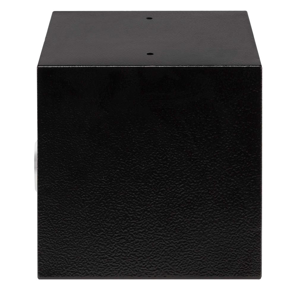Seif metalic pentru chei 23x17x17 cm, cu 3 chei, montare pe perete sau podea, negru - imagine 8