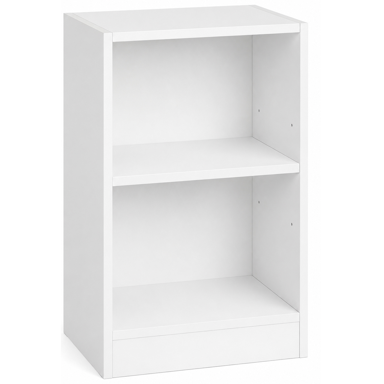 VASAGLE Noptiera cu compartimente deschise si raft reglabil, stil minimalist, MDF si PAL, 40x30x60 cm, alb