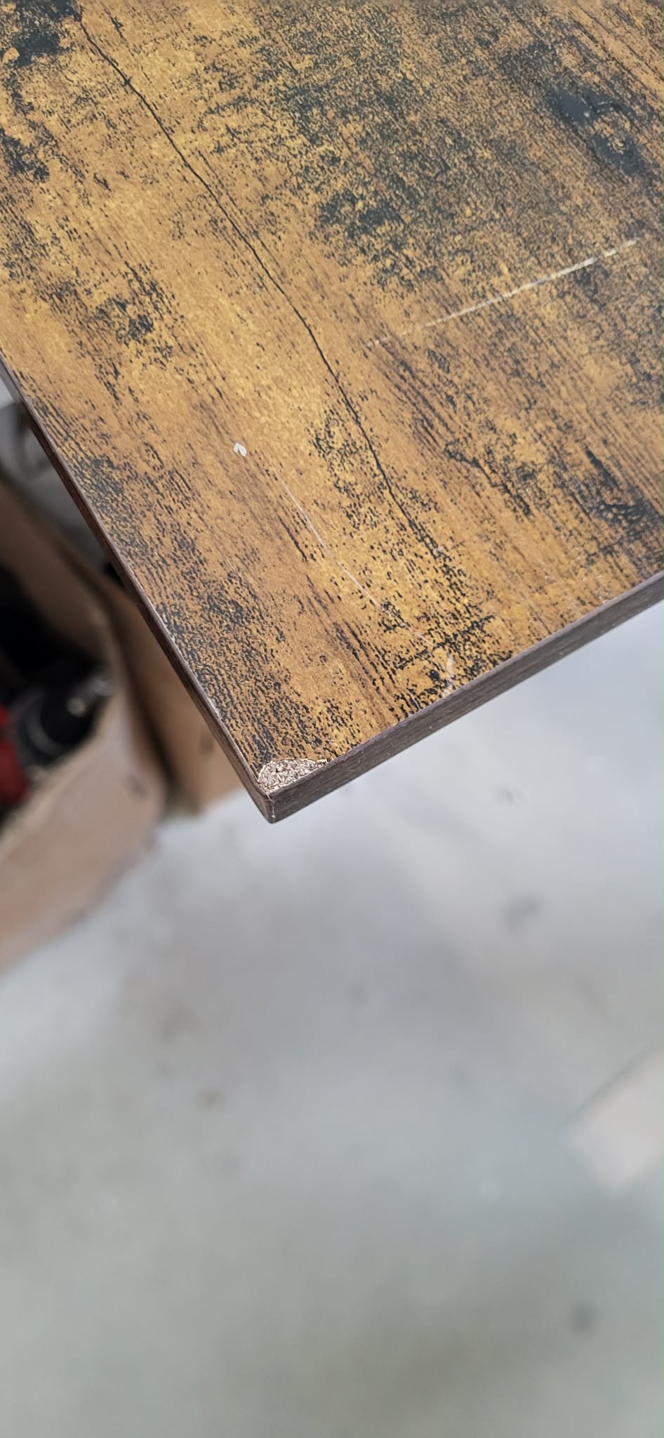 RESIGILAT: VASAGLE Masa de bar pentru bucatarie, patrata, inalta, cadru de otel, 60x60x92cm, stil industrial, maro rustic si negru - imagine 5