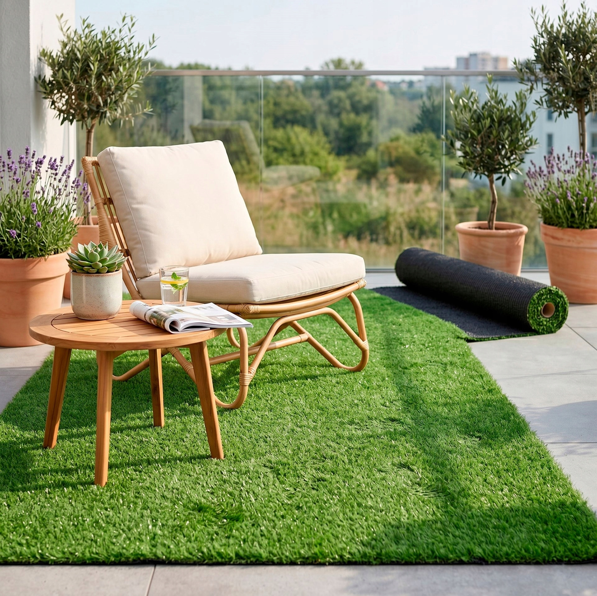 Covor iarba artificiala, tip gazon, 10 mm, 10 metri patrati, 200x500 cm - imagine 6