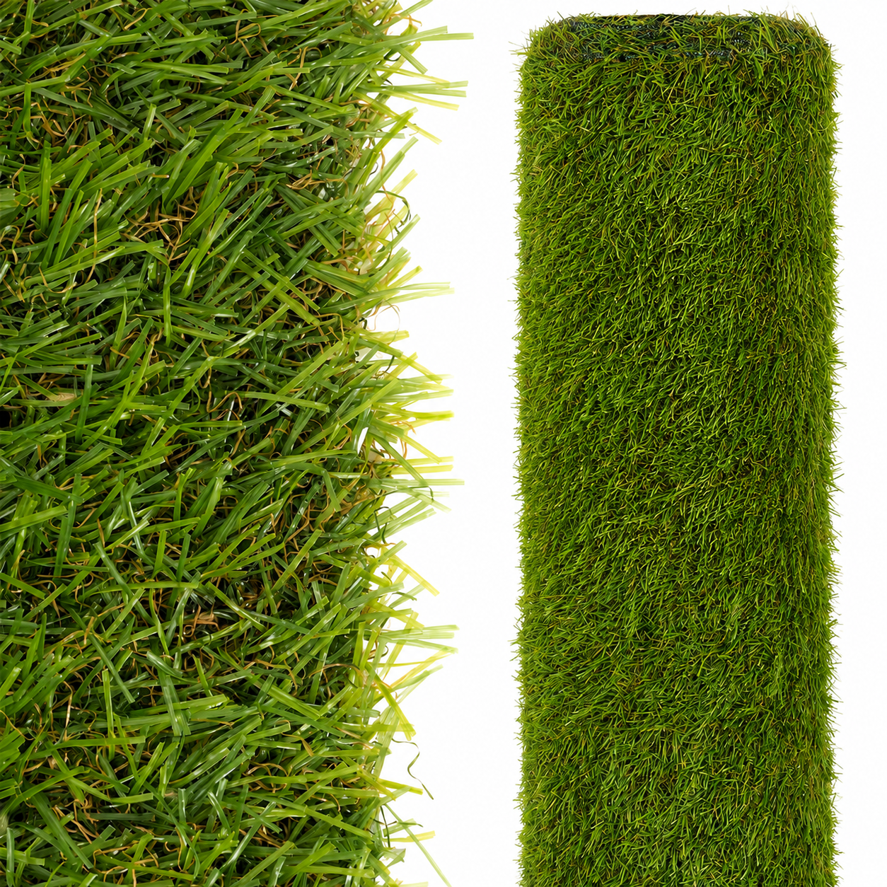 Covor iarba artificiala, tip gazon, 20 mm, 5 metri patrati, 100x500 cm - imagine 3