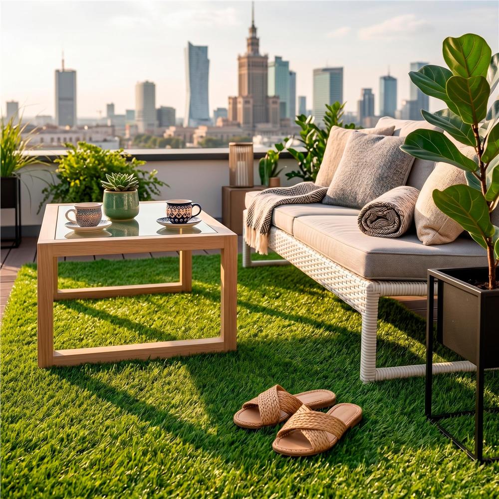 Covor iarba artificiala, tip gazon, 20 mm, 5 metri patrati, 100x500 cm - imagine 18