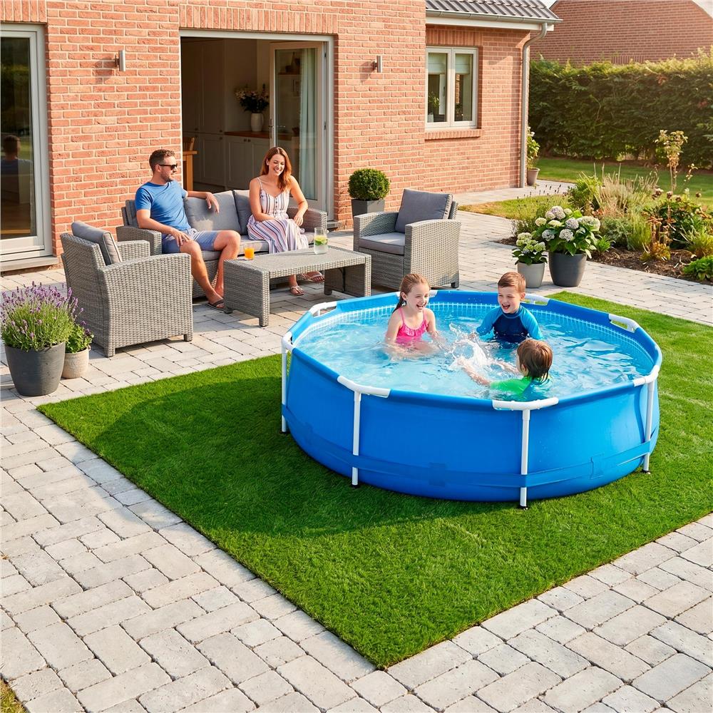 Covor iarba artificiala, tip gazon, 20 mm, 5 metri patrati, 100x500 cm - imagine 20