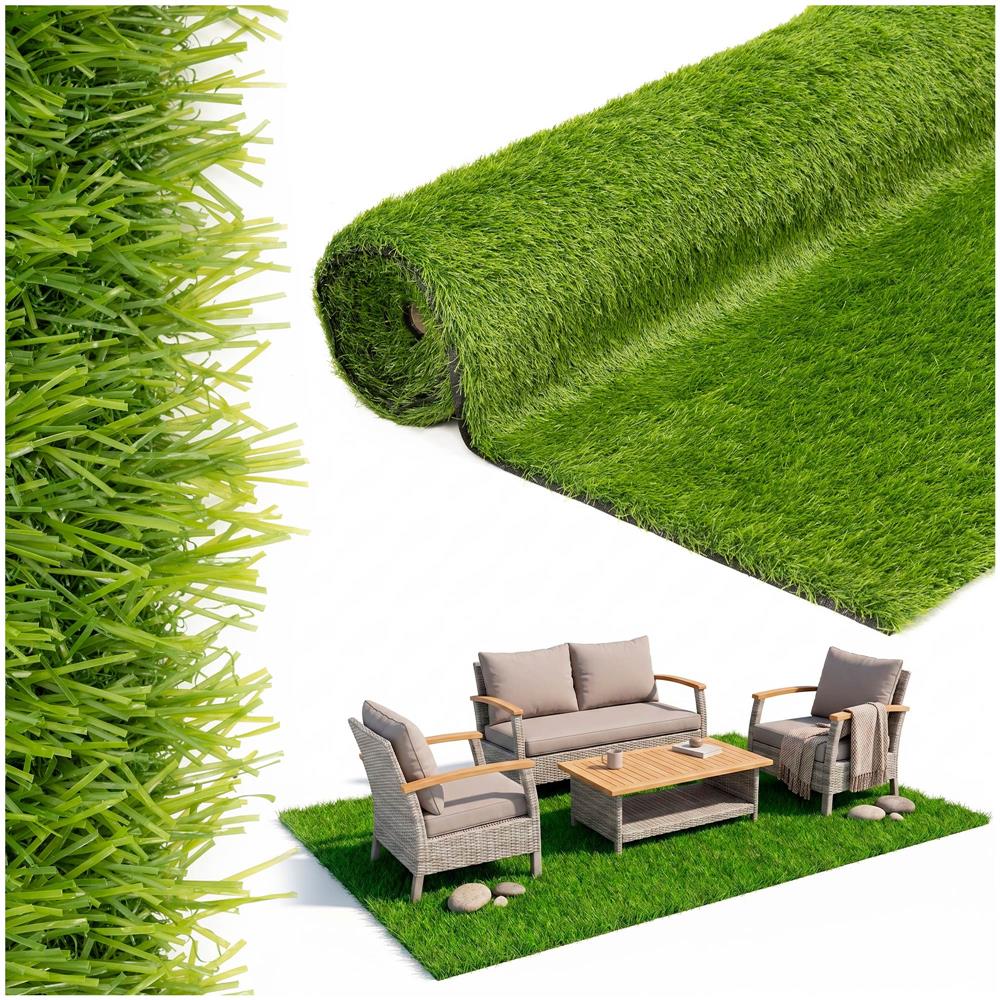 Covor iarba artificiala, tip gazon, verde, 32 mm, 6 mp, 200x300 cm - imagine 2