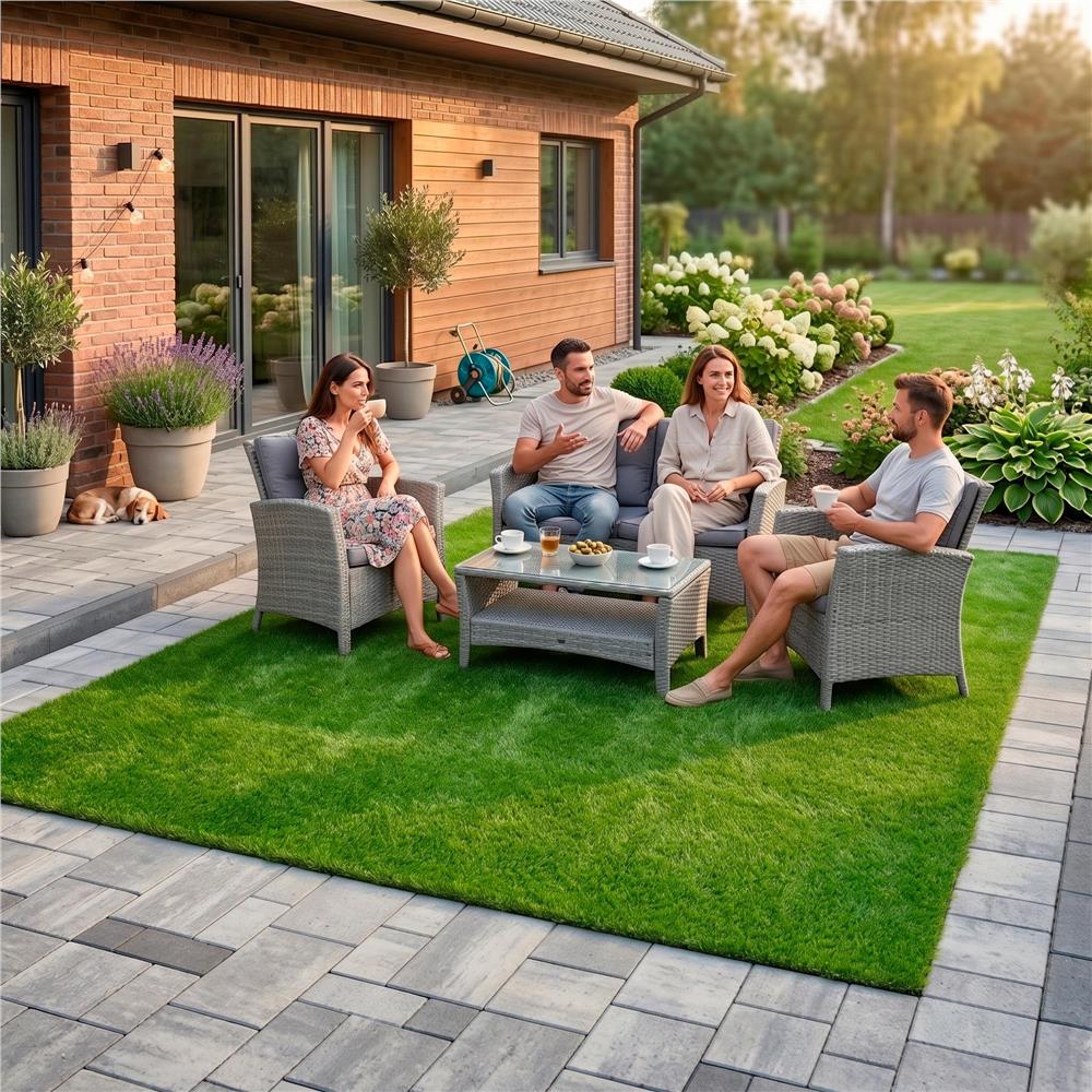 Covor iarba artificiala, tip gazon, verde, 32 mm, 6 mp, 200x300 cm - imagine 8