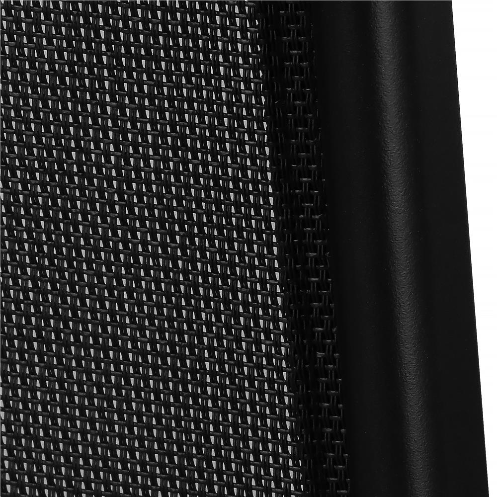 Set 4 scaune gradina cu brate, cadru otel si sezut textilene, 53x72x92 cm, negru - imagine 45