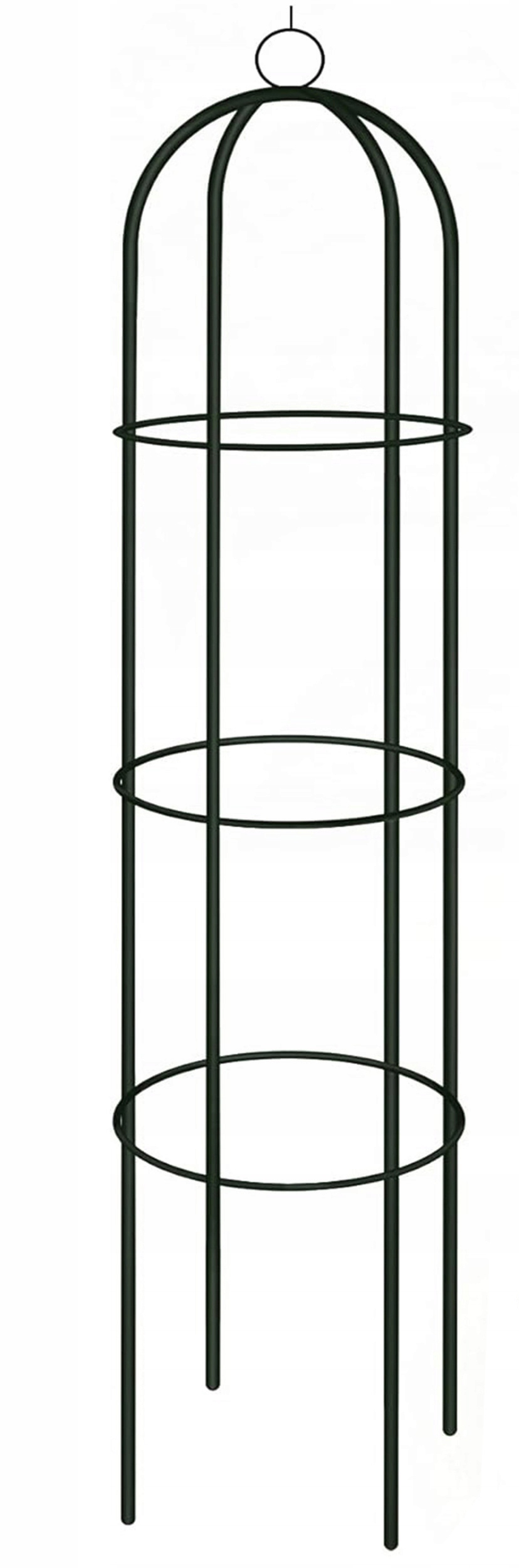 Pergola coloana pentru trandafiri si plante cataratoare, structura otel, 190x40 cm, negru - imagine 5