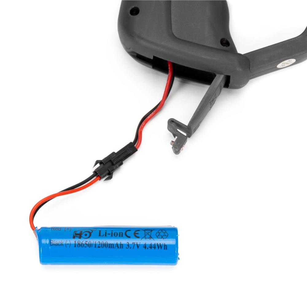 Pistol automat pentru baloane de sapun cu LED, acumulator inclus reincarcabil, 57 orificii, 24x24 cm, roz - imagine 13