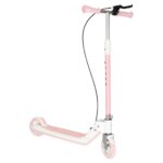 Trotineta pliabila pentru copii, 2 roti cu iluminare LED, frana de mana si picior, reglabila pe inaltime, maxim 100 kg, 73x36x94 cm, roz si alb