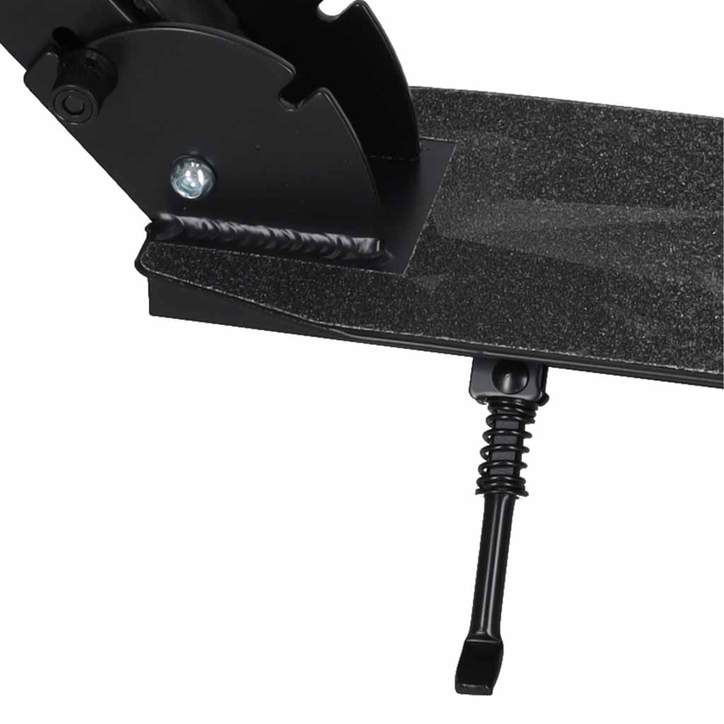 Trotineta urbana pliabila, roti PU 200 mm, ghidon reglabil, frana spate, maxim 100 kg, 90x39x95 cm, negru si gri - imagine 11