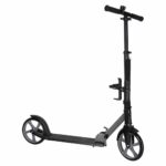Trotineta urbana pliabila, roti PU 200 mm, ghidon reglabil, frana spate, maxim 100 kg, 90x39x95 cm, negru si gri