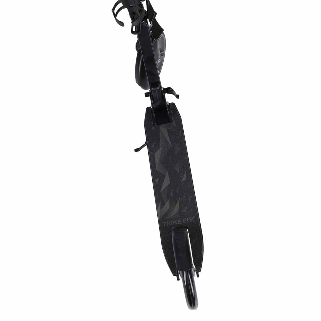 Trotineta urbana pliabila, roti PU 200 mm, ghidon reglabil, frana spate, maxim 100 kg, 90x39x95 cm, negru si gri - imagine 4