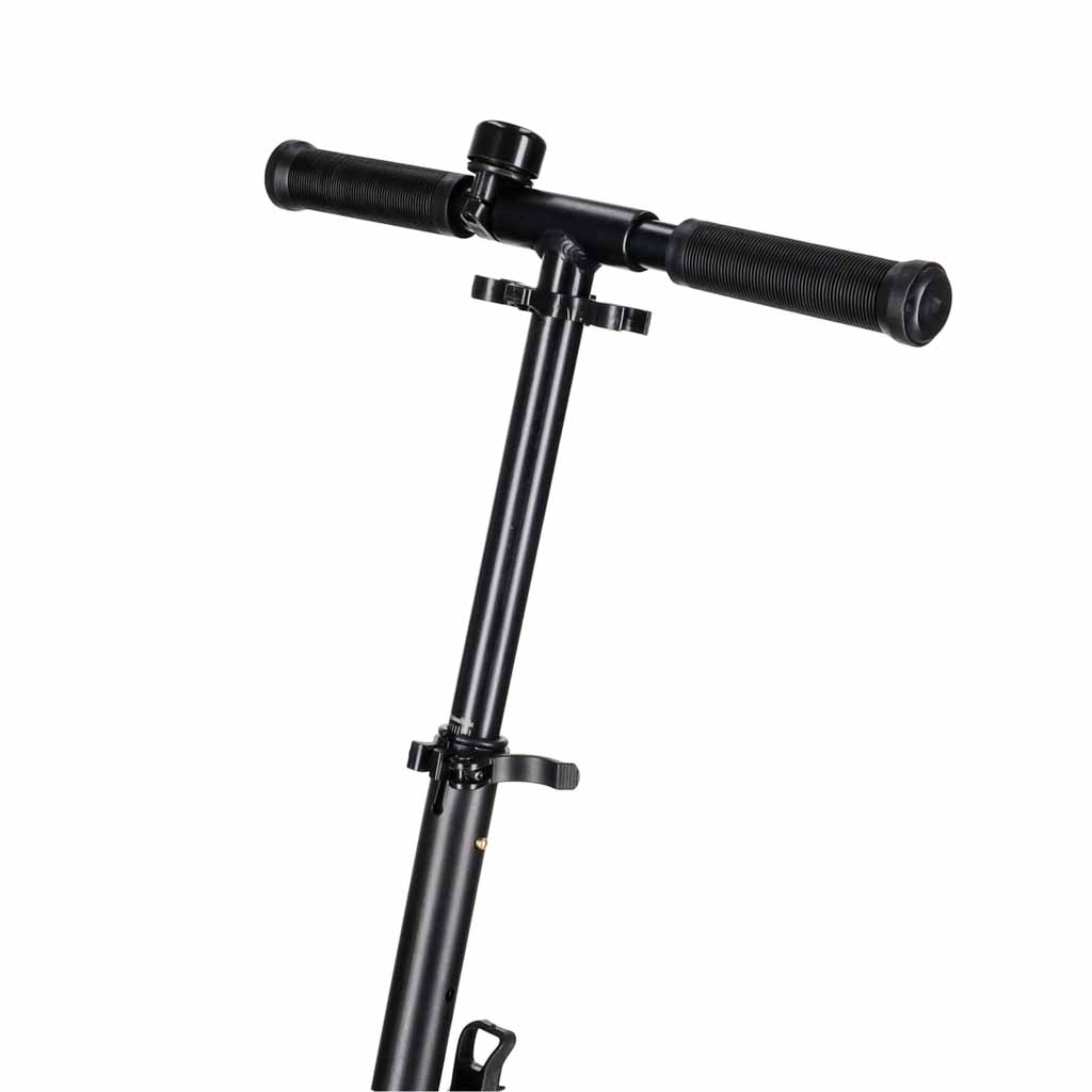 Trotineta urbana pliabila, roti PU 200 mm, ghidon reglabil, frana spate, maxim 100 kg, 90x39x95 cm, negru si mov - imagine 8