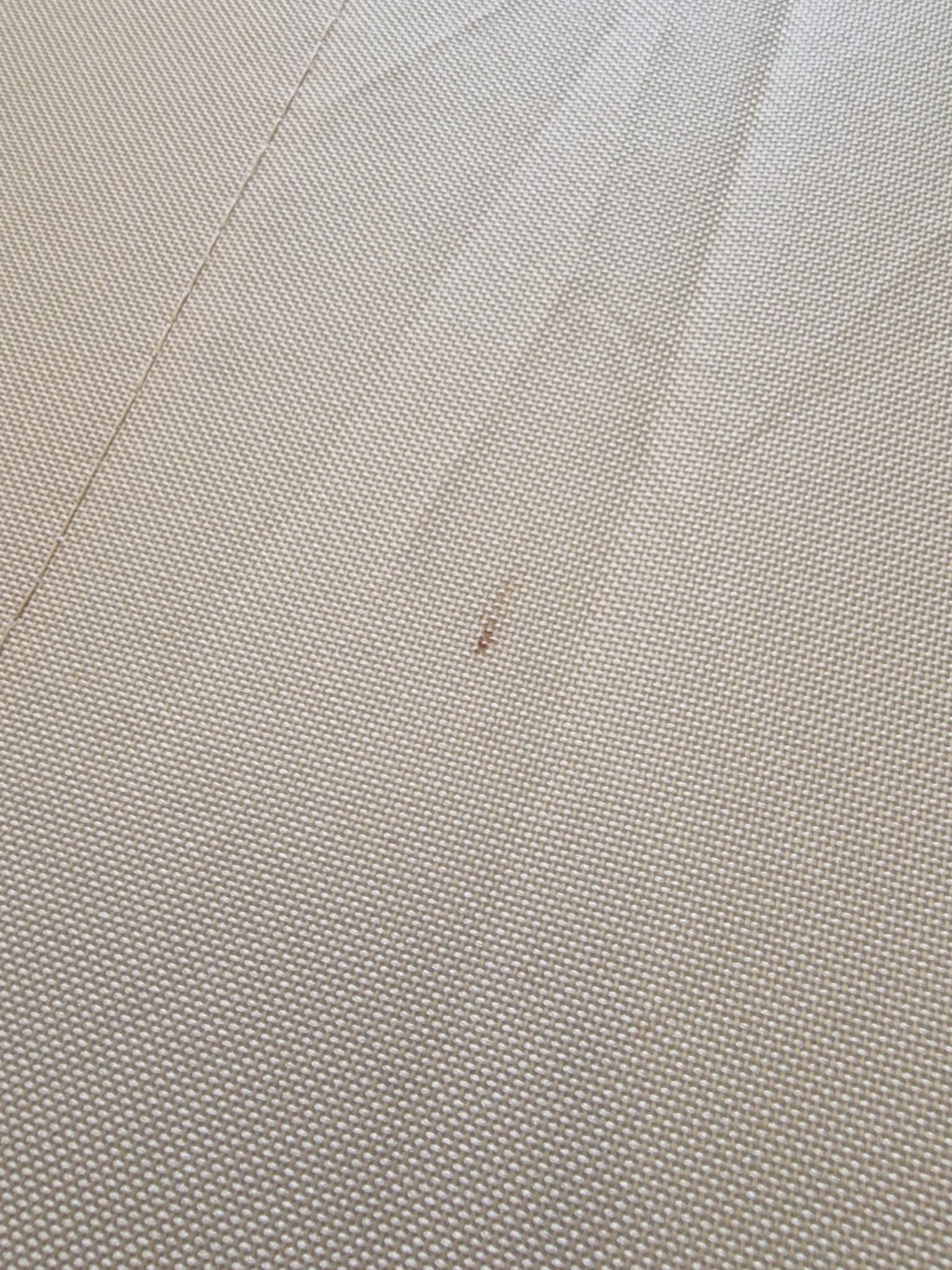 RESIGILAT: Sezlong pliabil cu parasolar, 188x57x38cm, sarcina 120kg, crem - imagine 5