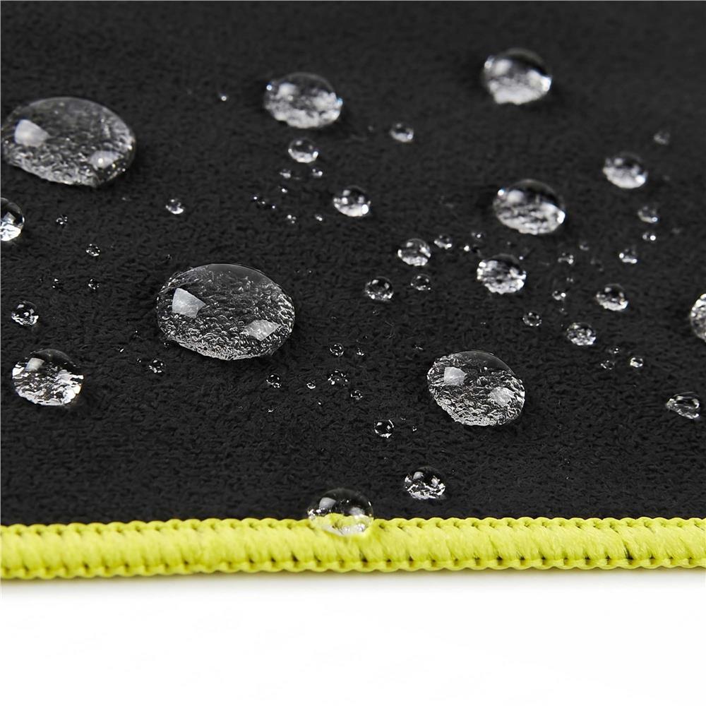 Prosop cu uscare rapida 100x180 cm, microfibra 200 GSM, cu husa transport, negru - imagine 10