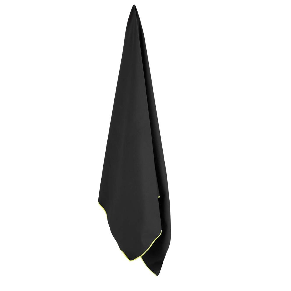 Prosop cu uscare rapida 100x180 cm, microfibra 200 GSM, cu husa transport, negru - imagine 12