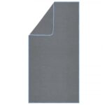 Prosop cu uscare rapida 100x180 cm, microfibra 200 GSM, cu husa transport, gri