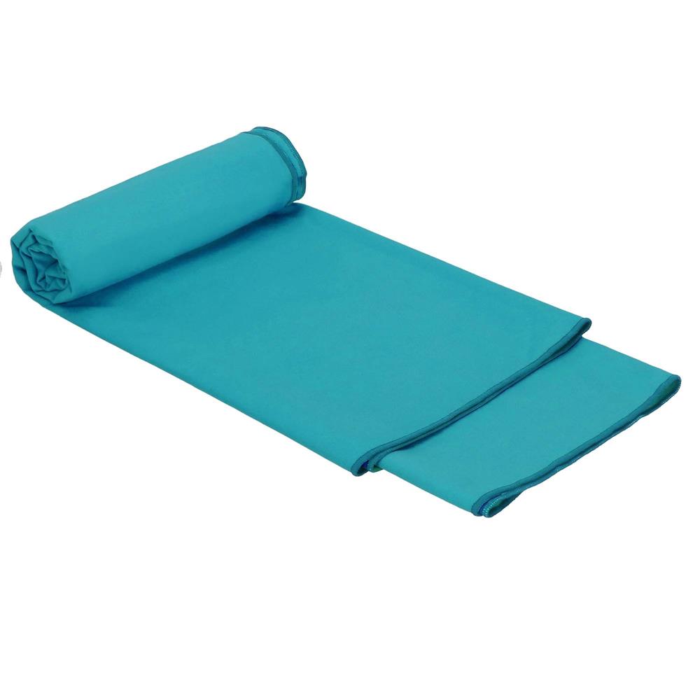 Prosop cu uscare rapida 100x180 cm, microfibra 200 GSM, cu husa transport, albastru turcoaz - imagine 23