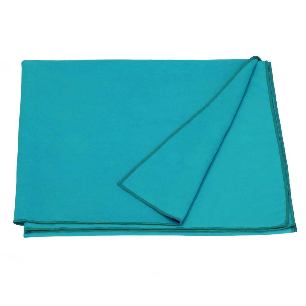 Prosop cu uscare rapida 100x180 cm, microfibra 200 GSM, cu husa transport, albastru turcoaz - imagine 17