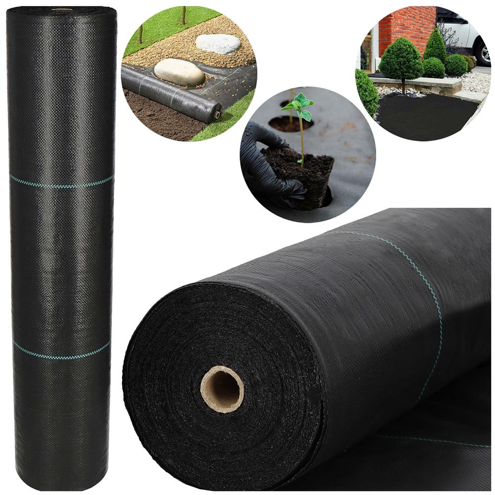 Folie agrotextil, mulcire, antiburuieni, filtru UV, 50 x 1.6metri, 135g/m2, negru - imagine 4