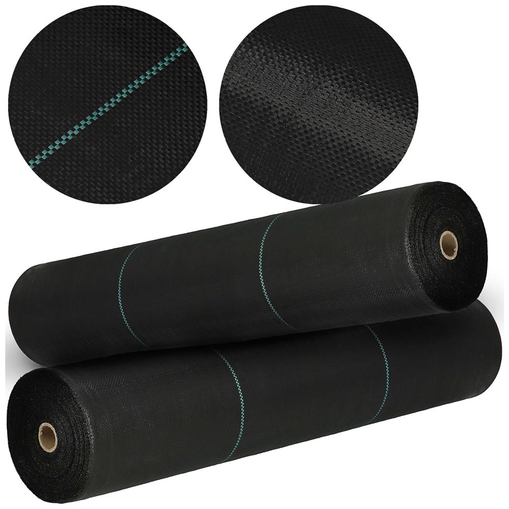 Folie agrotextil, mulcire, antiburuieni, filtru UV, 50 x 1.6metri, 135g/m2, negru - imagine 9