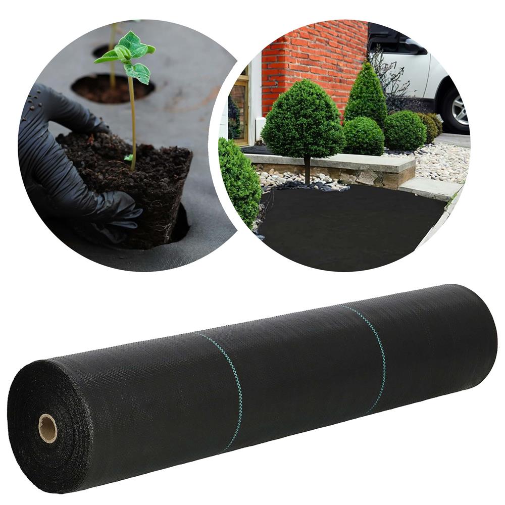Folie agrotextil, mulcire, antiburuieni, filtru UV, 50 x 1.1metri, 135g/m2, negru - imagine 6