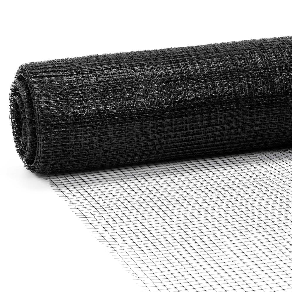 Plasa gradina anti daunatori si cartite, 45g/m2, 2x100 metri, ochiuri 16 mm, negru - imagine 2