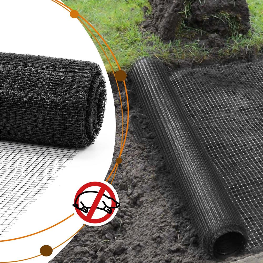 Plasa gradina anti daunatori si cartite, 45g/m2, 2x100 metri, ochiuri 16 mm, negru - imagine 19