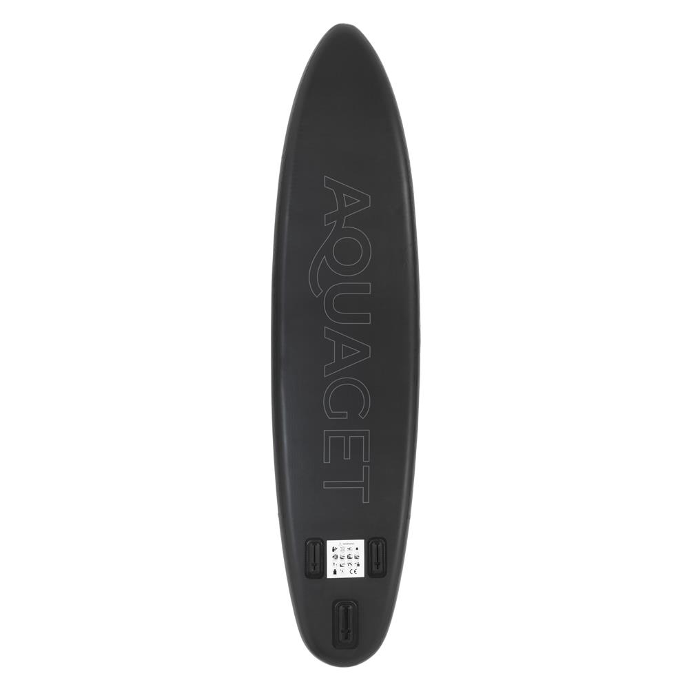 Set placa gonflabila Stand Up PaddleBoard 350x84x15 cm, cu pompa, scaun kayak, kit de reparatii, geanta de transport, vasla 2 in 1, maxim 220 kg, negru portocaliu - imagine 6