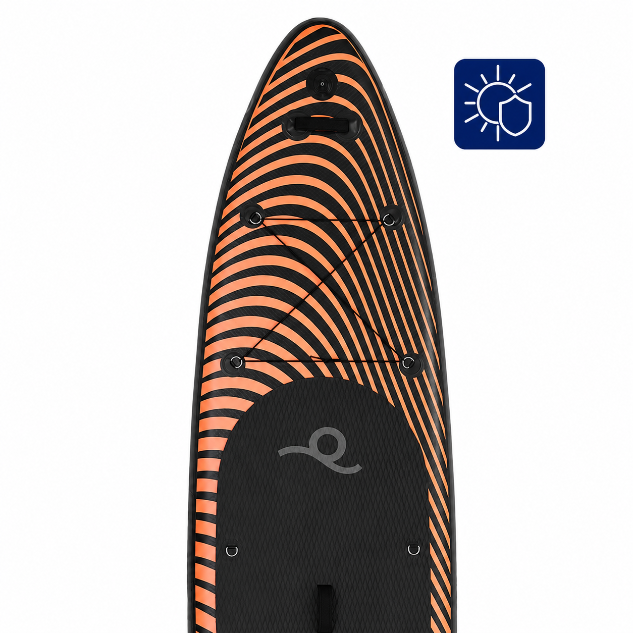 Set placa gonflabila Stand Up PaddleBoard 350x84x15 cm, cu pompa, scaun kayak, kit de reparatii, geanta de transport, vasla 2 in 1, maxim 220 kg, negru portocaliu - imagine 19