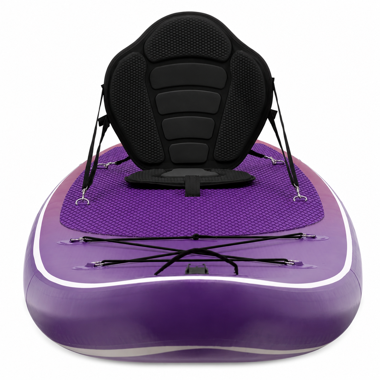 Set placa gonflabila Stand Up PaddleBoard 350x84x15 cm, cu pompa, scaun kayak, kit de reparatii, geanta de transport, vasla 2 in 1, maxim 220 kg, mov violet - imagine 28