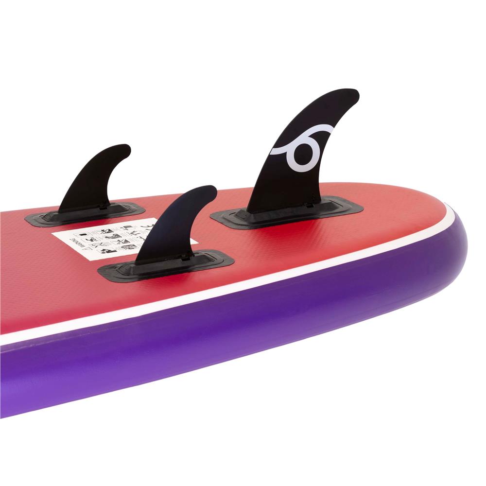 Set placa gonflabila Stand Up PaddleBoard 350x84x15 cm, cu pompa, scaun kayak, kit de reparatii, geanta de transport, vasla 2 in 1, maxim 220 kg, mov violet - imagine 6